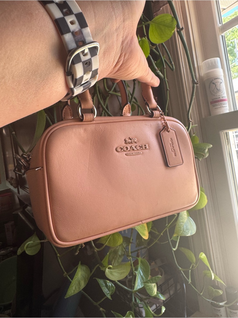 Coach Blush Pink Leather Satchel